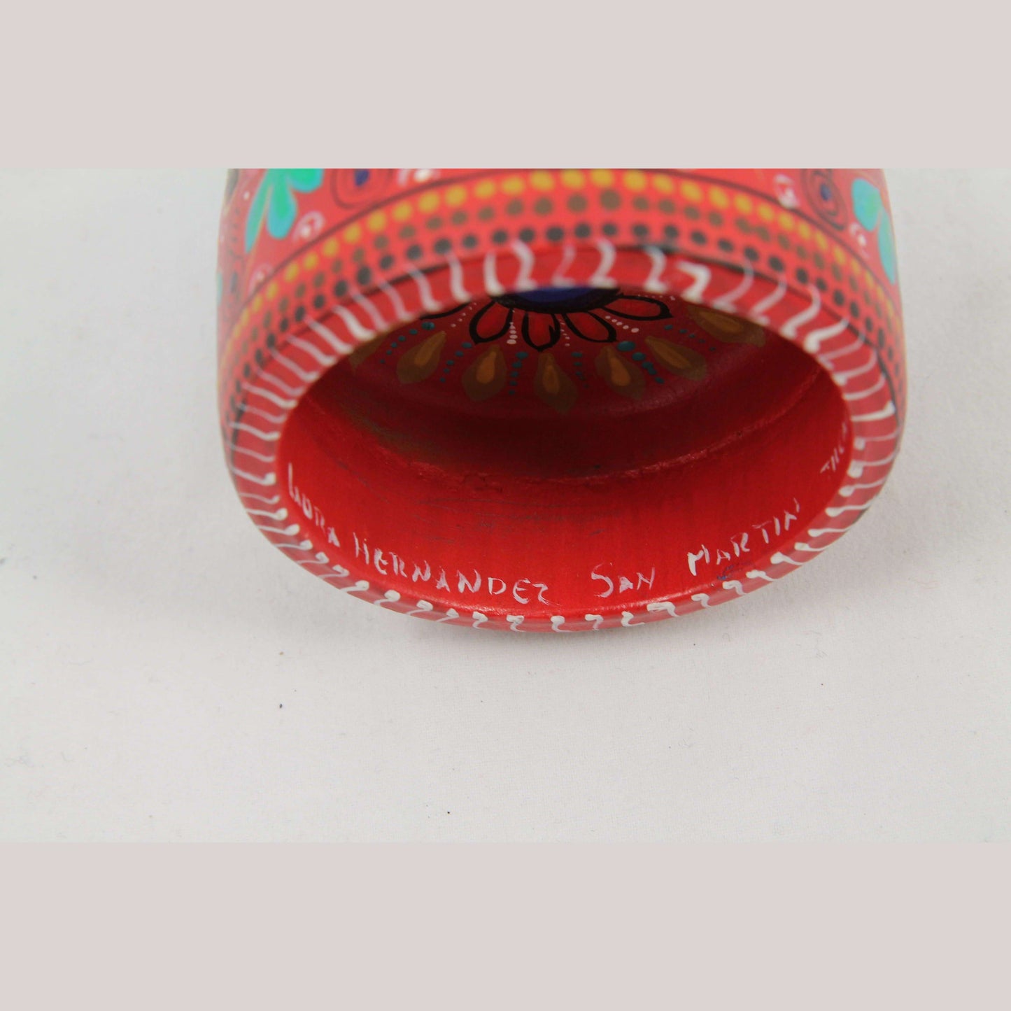 Wood Toy Cup & Ball Alebrije Mexican Folk Art Oaxaca Signed Décor #1