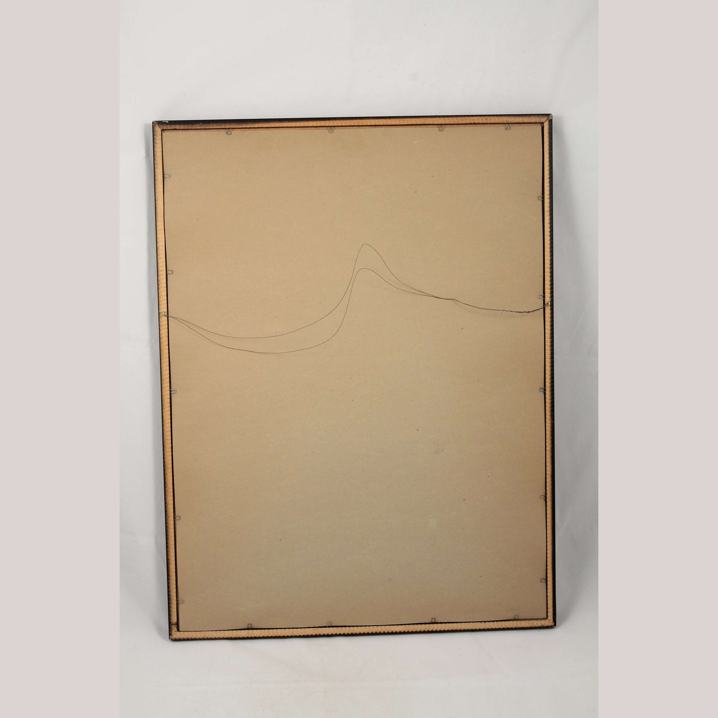 Mid Century Mexican Fine Art Burlap Painting Signed Décor Framed Collectible