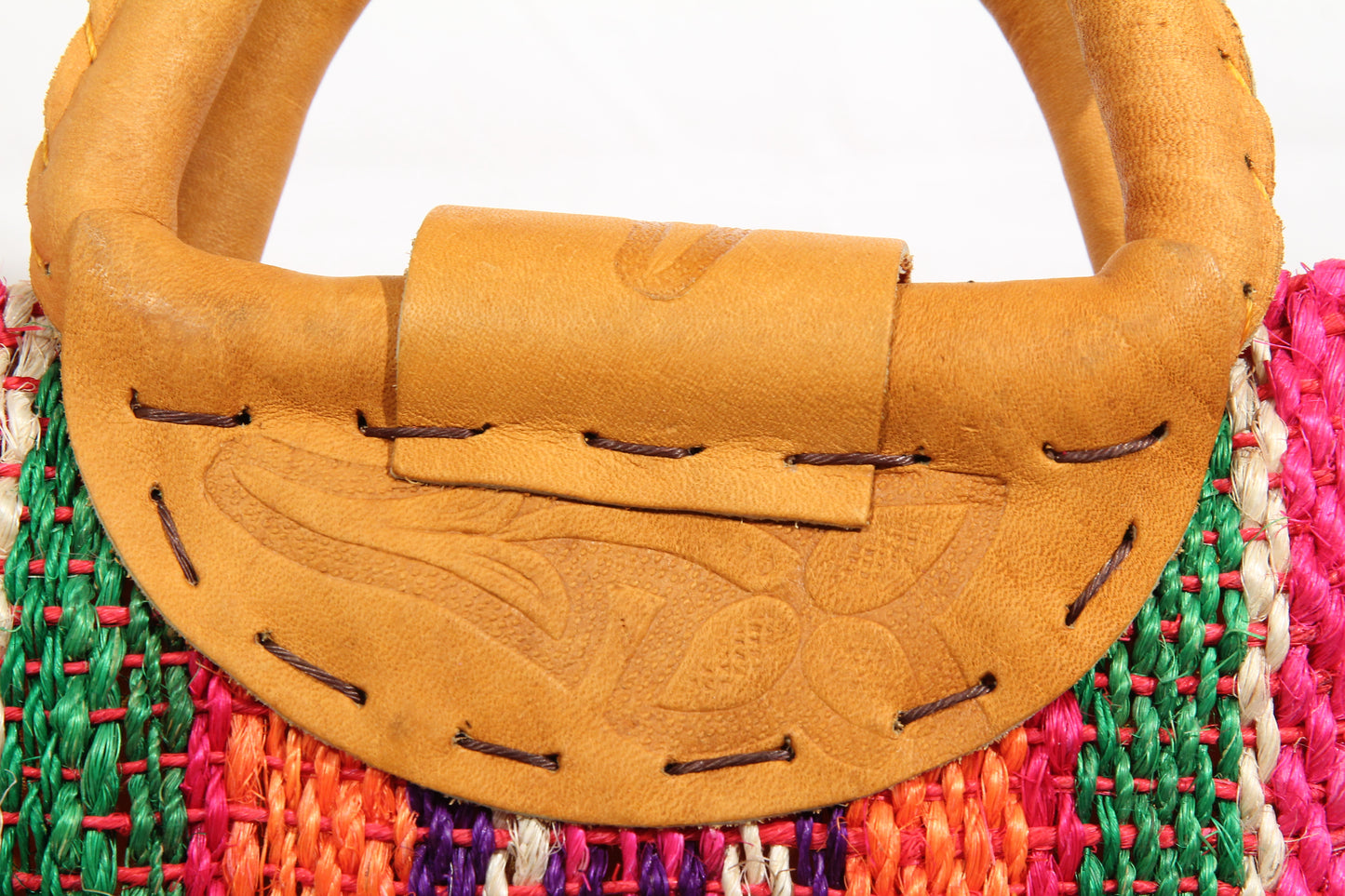 Purse/Bag/Tote Hand made Mexican Ixtle (cactus fiber) Lined Stripes #1