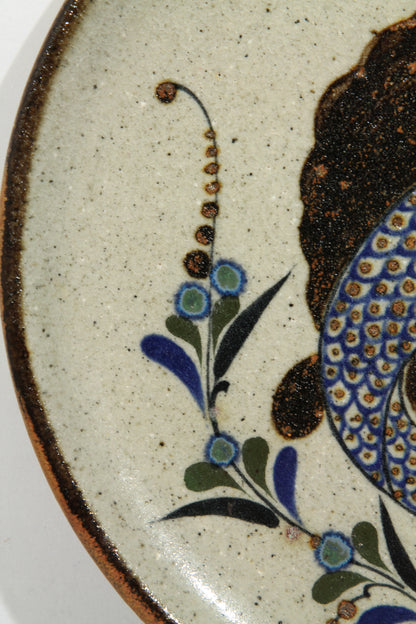 Leap Fish Mexican Ceramic Hanging Plate Hand Painted Folk Art
