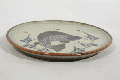 Leap Fish Mexican Ceramic Hanging Plate Hand Painted Folk Art