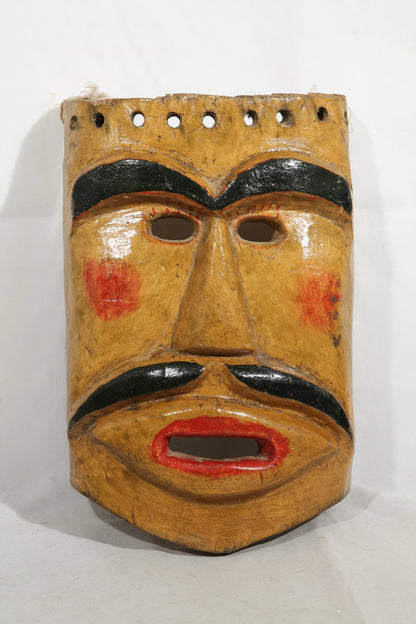 Man Face Wood Hanging Mask Mexico Hand Crafted/Painted