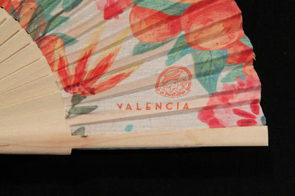 New Hand Fan From Spain Wood/Cloth Formal/Casual Wear Valencia Oranges