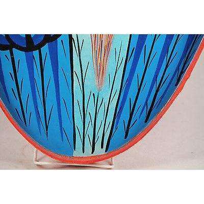 Wall Hanging Parrot Platter Wood/Paper Mache Caribbean/South America Hand Made