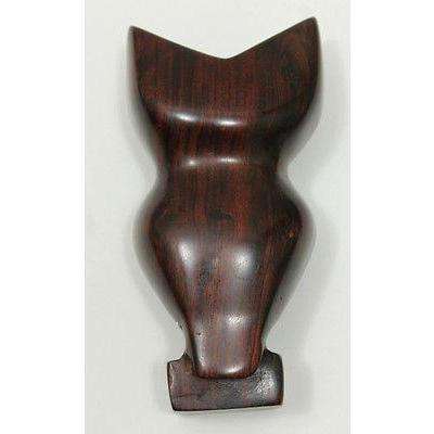 Owl Wood Iron Made Decrative Collectable Figurine Natural Materials Solid Mexico