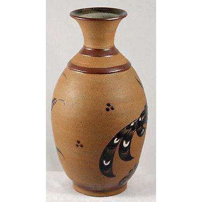 Mexican Ceramic Vase Mexico Tacat 13 1/2" Tall