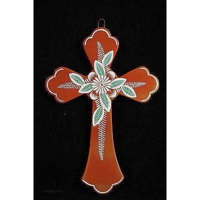 Mexican Ceramic Cross by M. Jimon Barba Collectable Folk Art #6