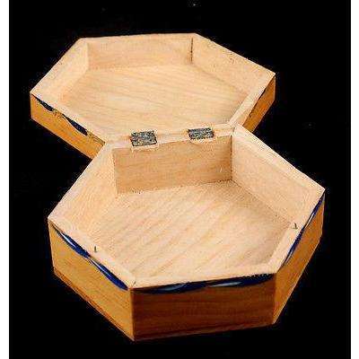 Mexican Wood Trinket Box Beautifully Hand Made, Hand Painted, Rustic, Varnished