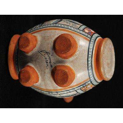 Mexican Ceramic Vessel Master Ceramicist Fernando Jimon Sign Museum Quality #2