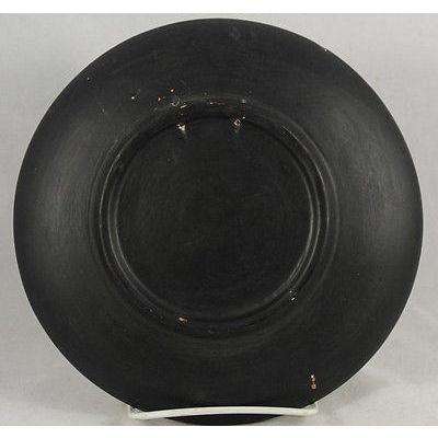 Antique Peruvian/Central America Ceramic Plate Hand Painted/Thrown 2 Women LLama