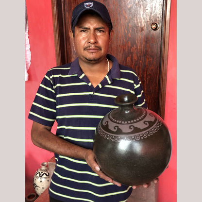 Large Jar Vessel Mexican Ceramic from Humberto Trejo