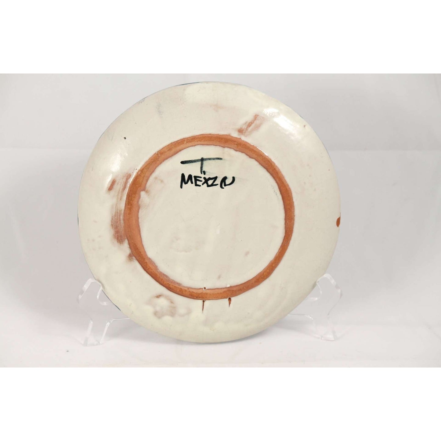 Handmade Mexican Ceramic Plate Signed