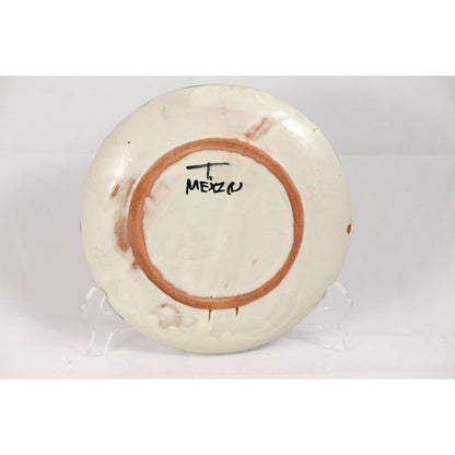 Handmade Mexican Ceramic Plate Signed