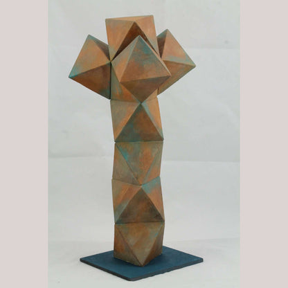 10 1/4" Paper Mache Modern Maguey/Agave Plant Sculpture Mexican Folk Art