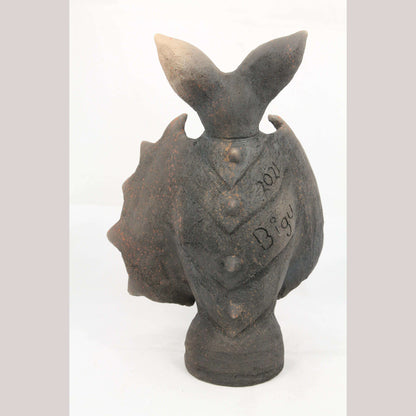 Ceramic Standing Bat Sculpture Mexico Adrian Martinez