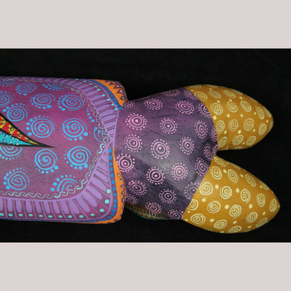 Mexican Wood Art Bat Figurine Alebrije Folk Art Oaxaca Collectible Signed Décor