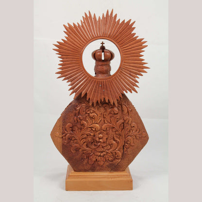 Lg Wood Madonna/Virgin Mary Hand Made Tooled/Carved Mexico Folk Art Religious #6