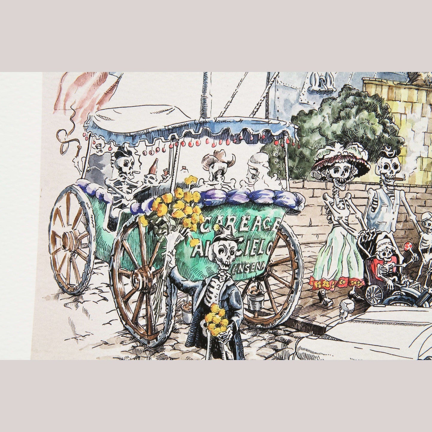 Lithograph Print Mexico Fine Art Collectible  Signed Limited Edition S. Kennedy