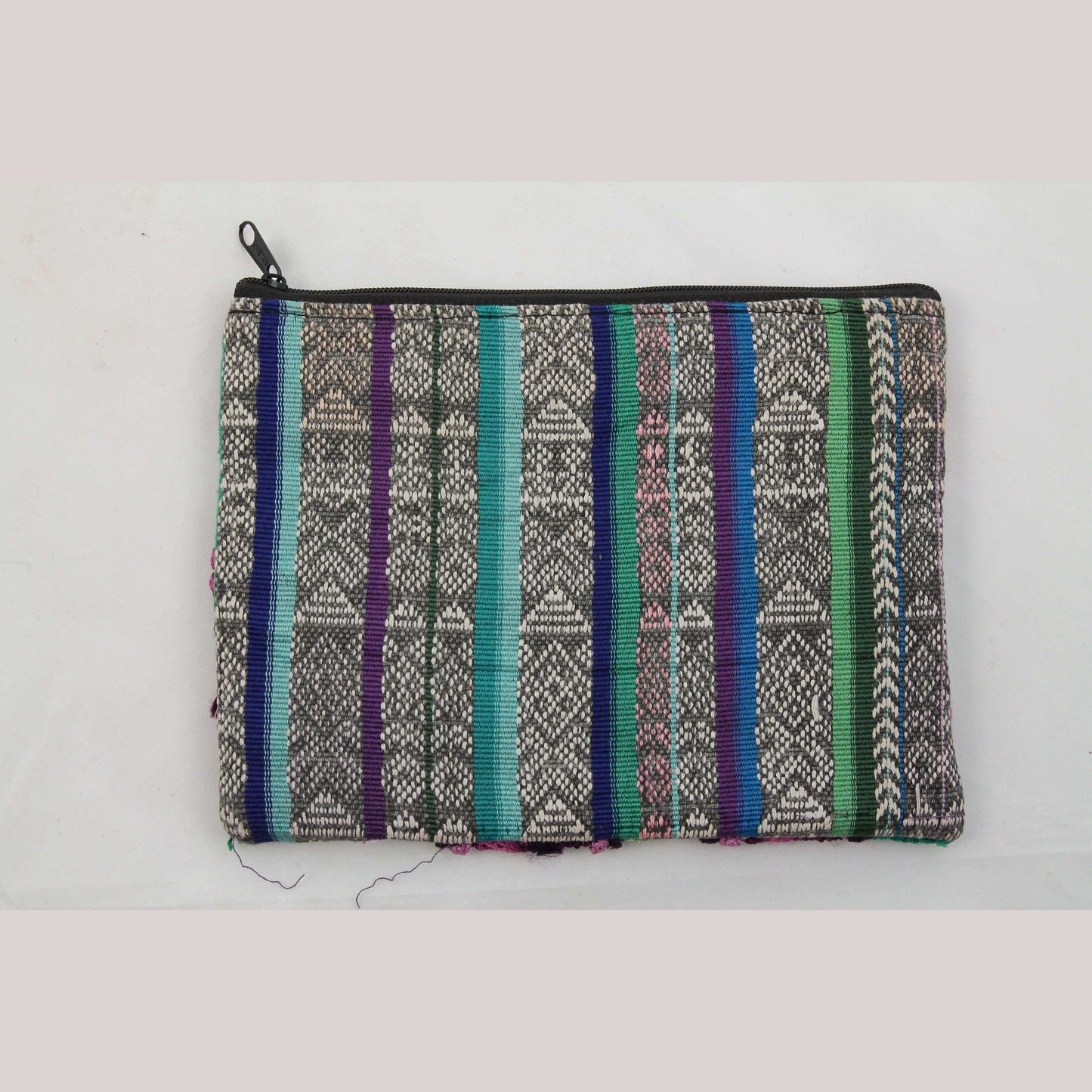 Mexican Textile Makeup/Jewelry Bag Hand Embroidered Lined Folk Art Ethnic #2