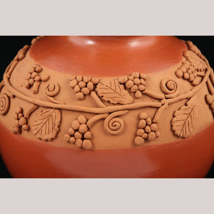 Mexican Ceramic Water Jug/Container Handmade Folk Art Pottery Neftali Ramirez