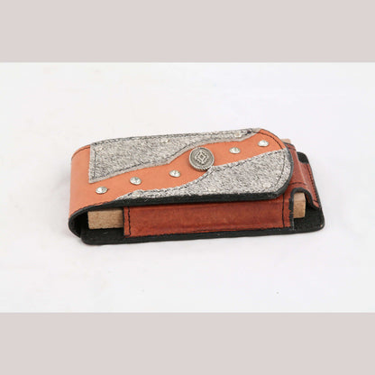 New Leather Belt Loop Cell Phone Holder/Pouch/Case Hand Made Mexico G