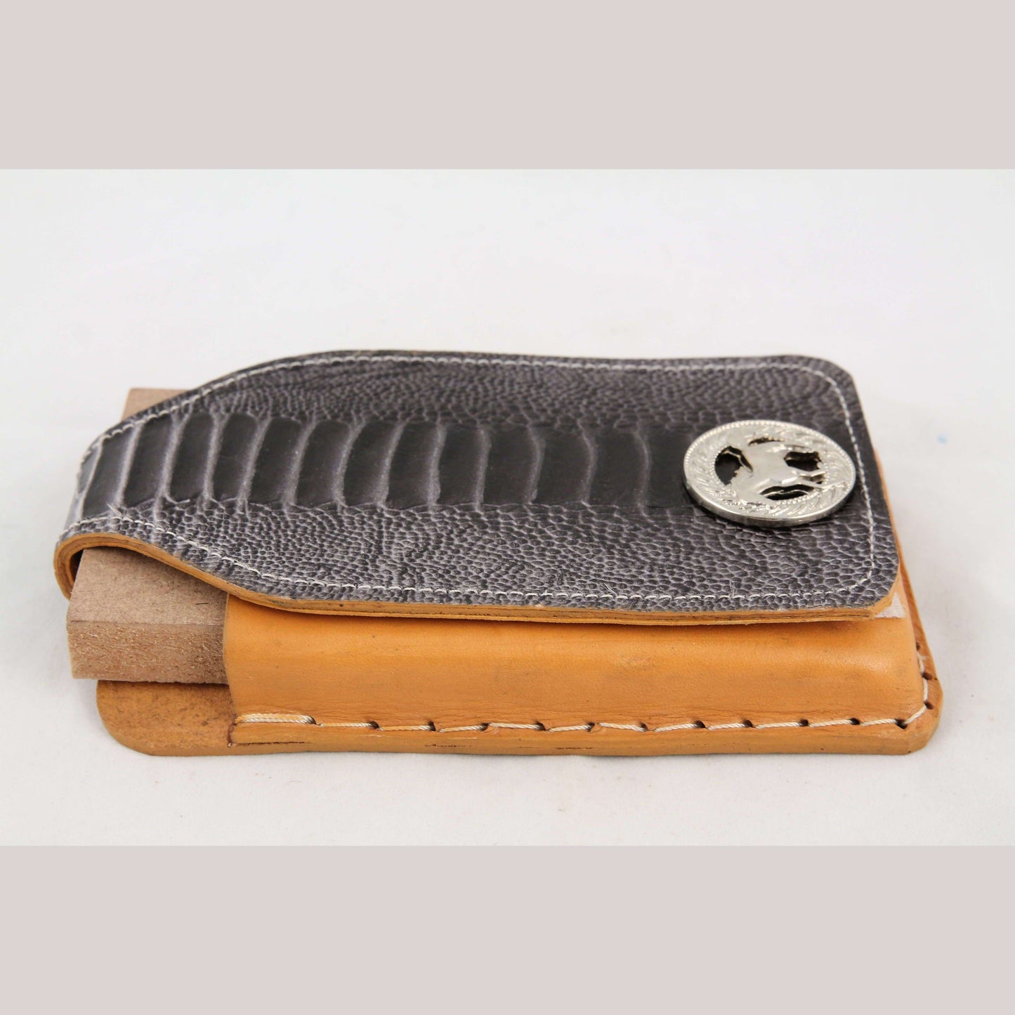 New Leather Belt Loop Cell Phone Holder/Pouch/Case Hand Made Embossed Mexico E