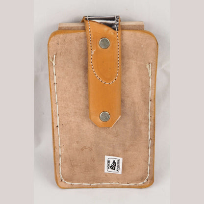 New Leather Belt Loop Cell Phone Holder/Pouch/Case Hand Made Embossed Mexico E