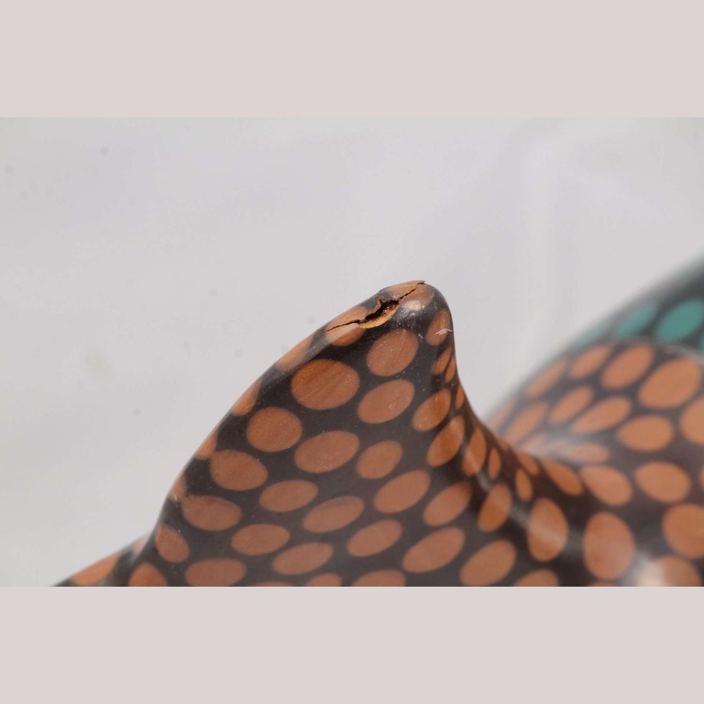 Hand Made Ceramic Hollow Fish Signed Mexican Folk Art Extra Large