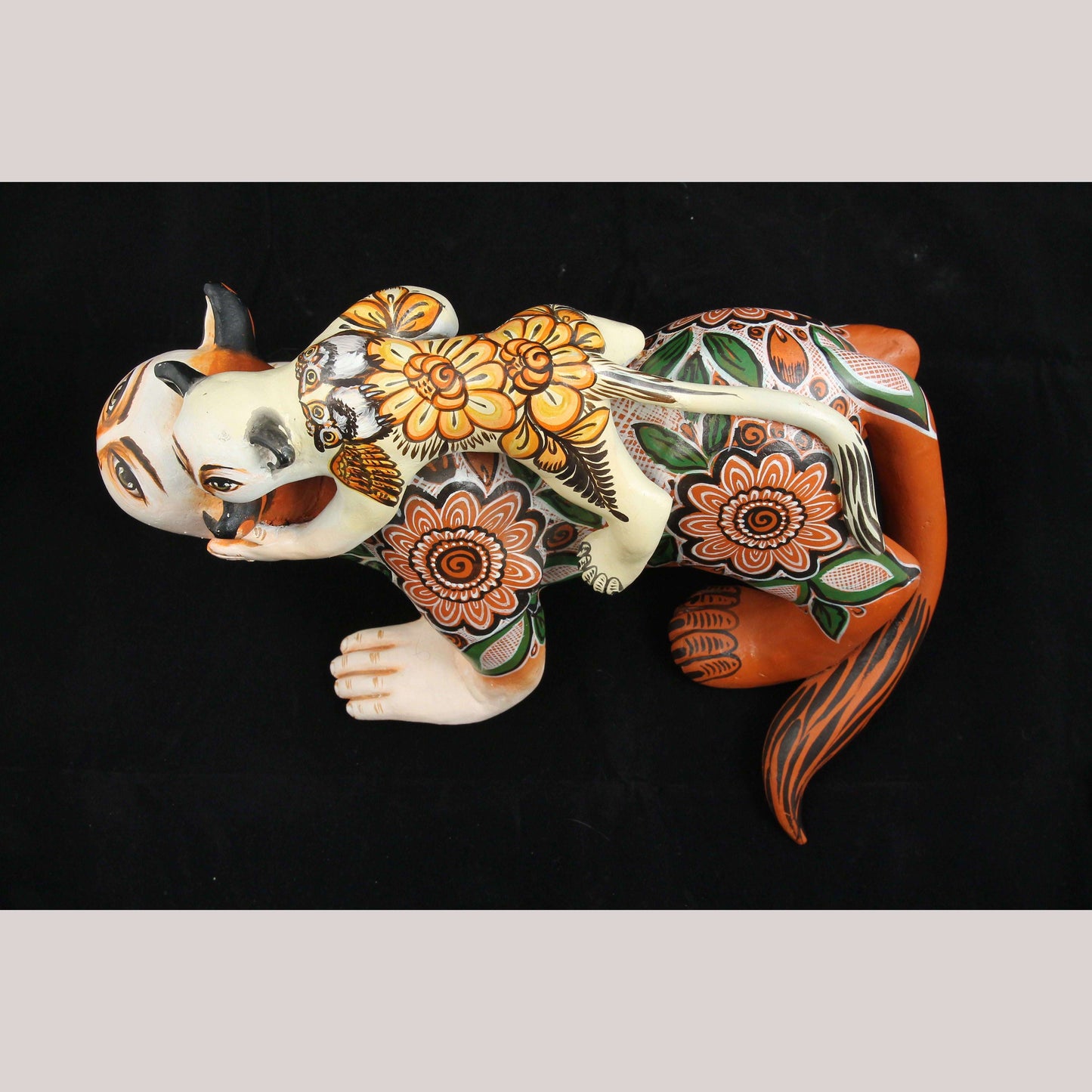 Large Ceramic Nagual/Jaguar Man/Baby Nagual Mexican Ubaldo Macias