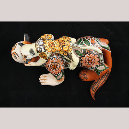 Large Ceramic Nagual/Jaguar Man/Baby Nagual Mexican Ubaldo Macias