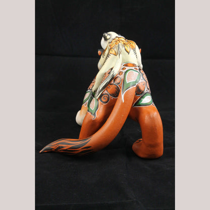 Large Ceramic Nagual/Jaguar Man/Baby Nagual Mexican Ubaldo Macias