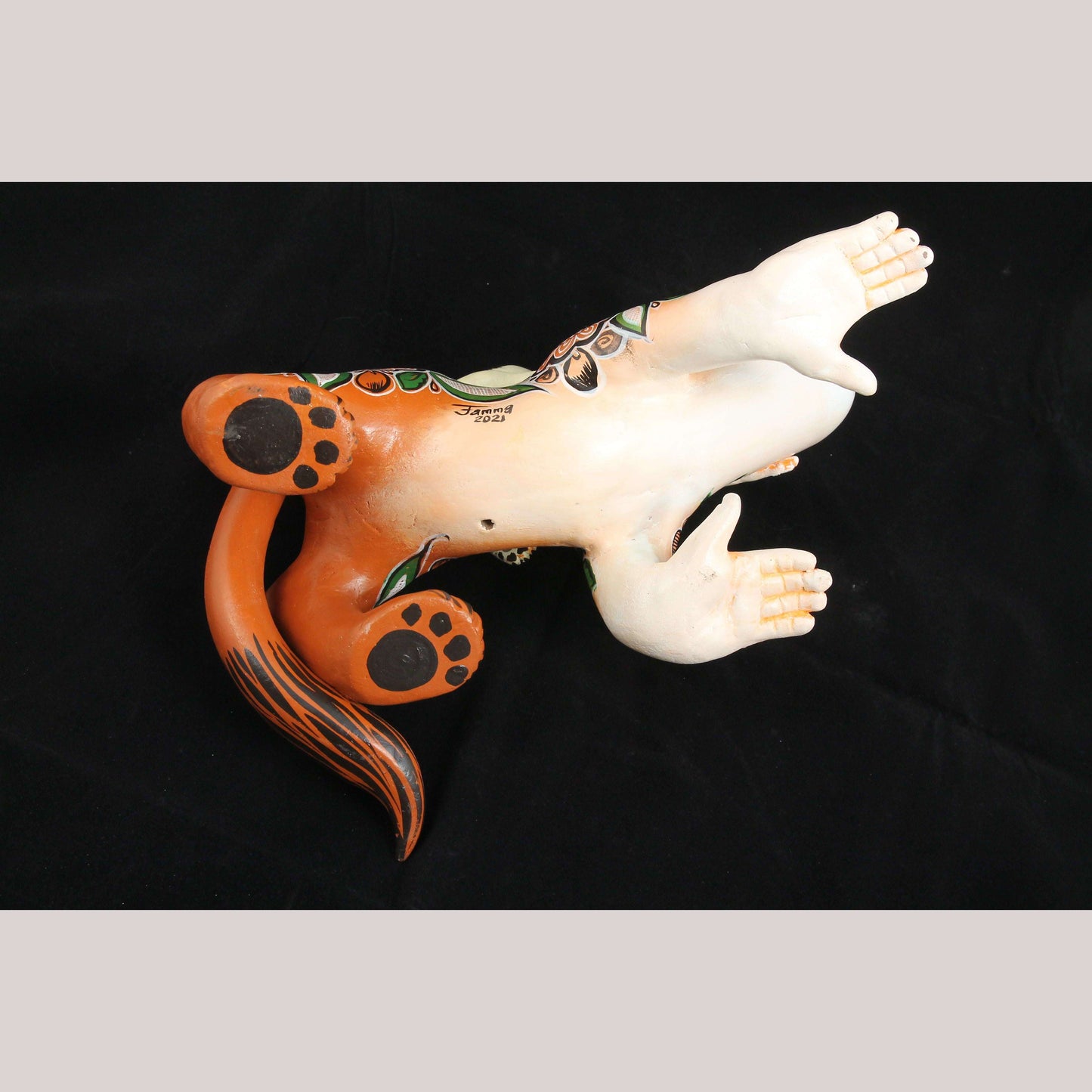 Large Ceramic Nagual/Jaguar Man/Baby Nagual Mexican Ubaldo Macias