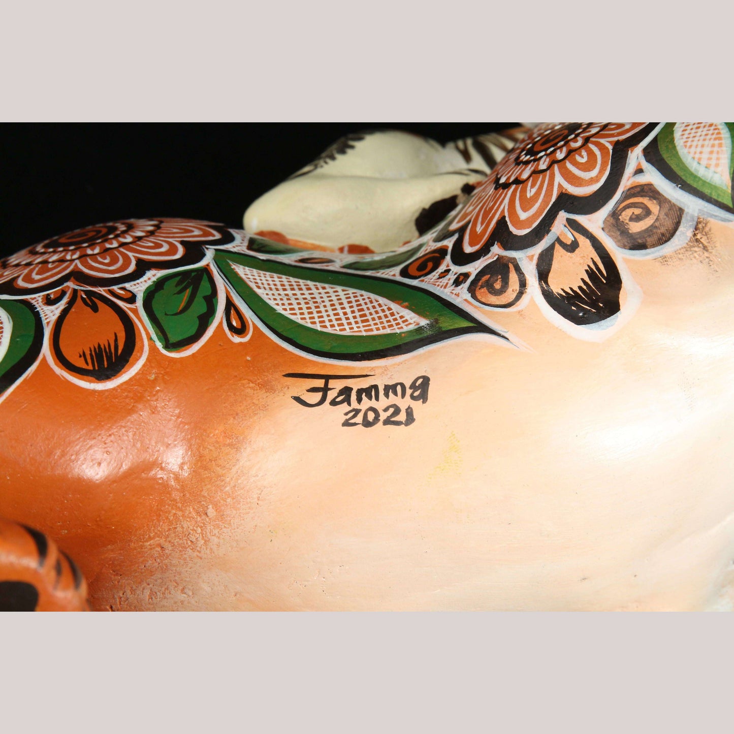 Large Ceramic Nagual/Jaguar Man/Baby Nagual Mexican Ubaldo Macias