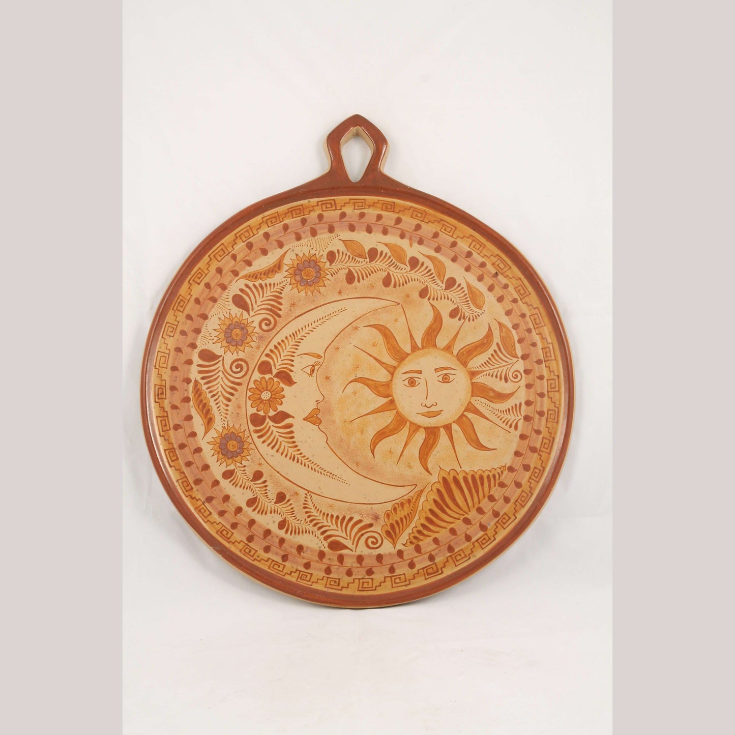 Mexican Ceramic/Pottery Large Hanging Plate Fine Folk Art Master Pablo Pajarito