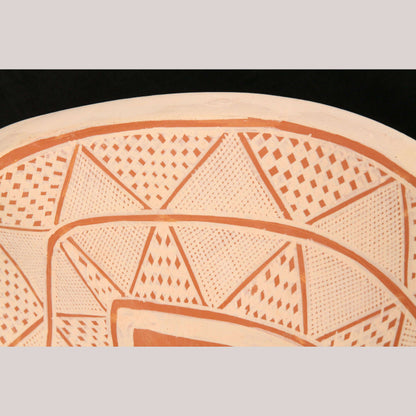 Mexican Ceramic Fruit Bowl/Container Handmade Folk Art Pottery Neftali Ramirez