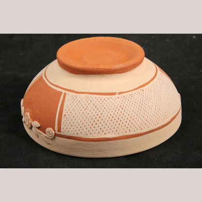 Mexican Ceramic Bowl Handmade Folk Art Pottery Neftali Ramirez Kitchenware