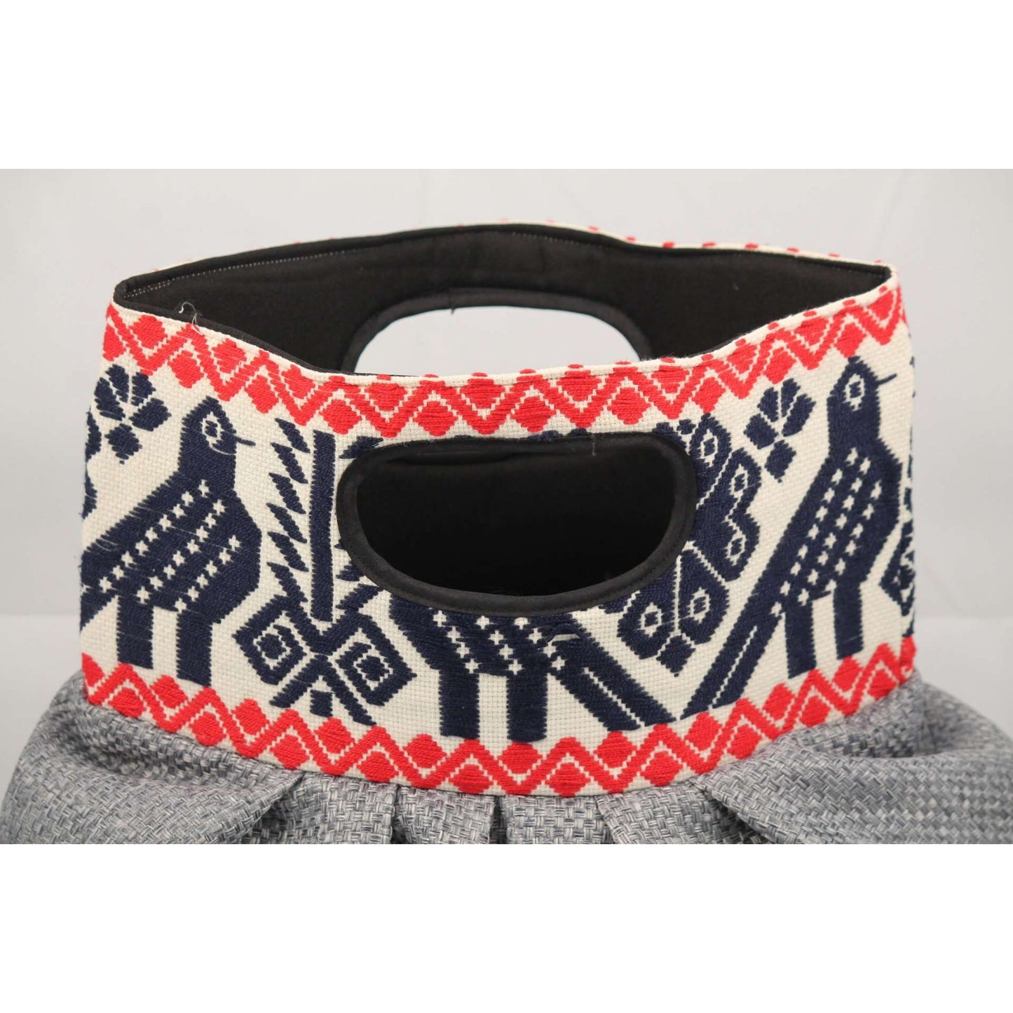 Mexican Purse/Bag/Tote Hand Embroidered Textile, Navy