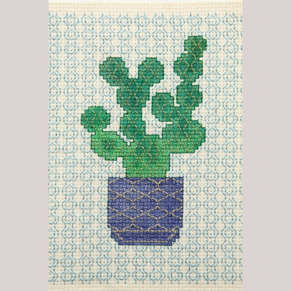 Blackwork Embroidery/Stitching Mexican Art Collectible Décor Signed Cactus