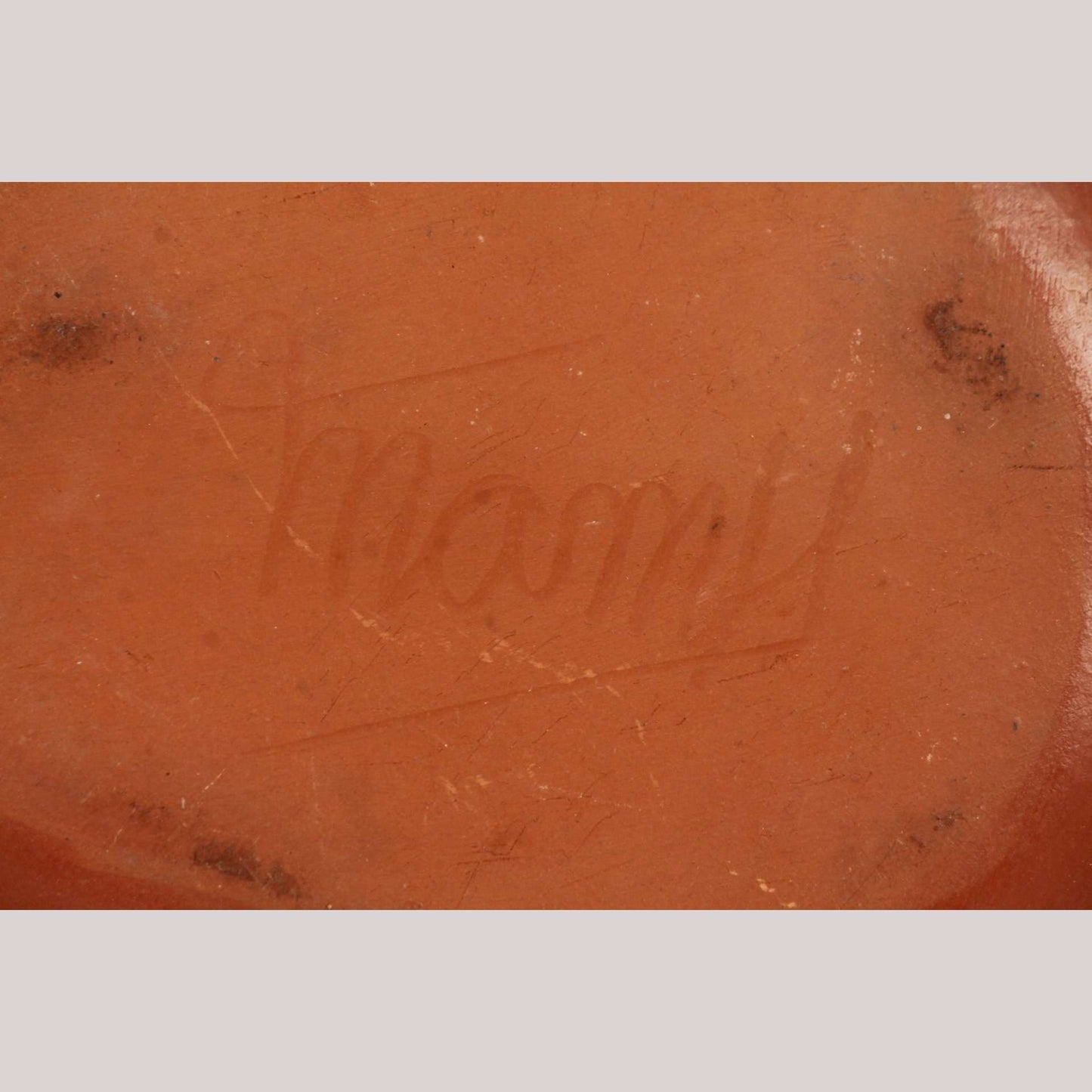 Ceramic Slipper Vase Hand Made Pottery Mexican Folk Art Potter Signed Huipe #2
