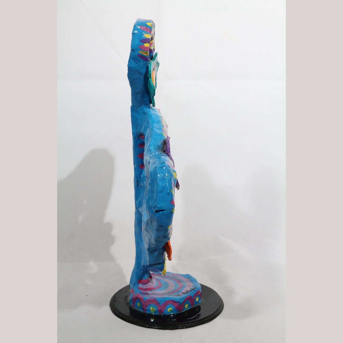 Paper Mache Tree of Life Mexican Folk Art Colorful Collectible Rustic
