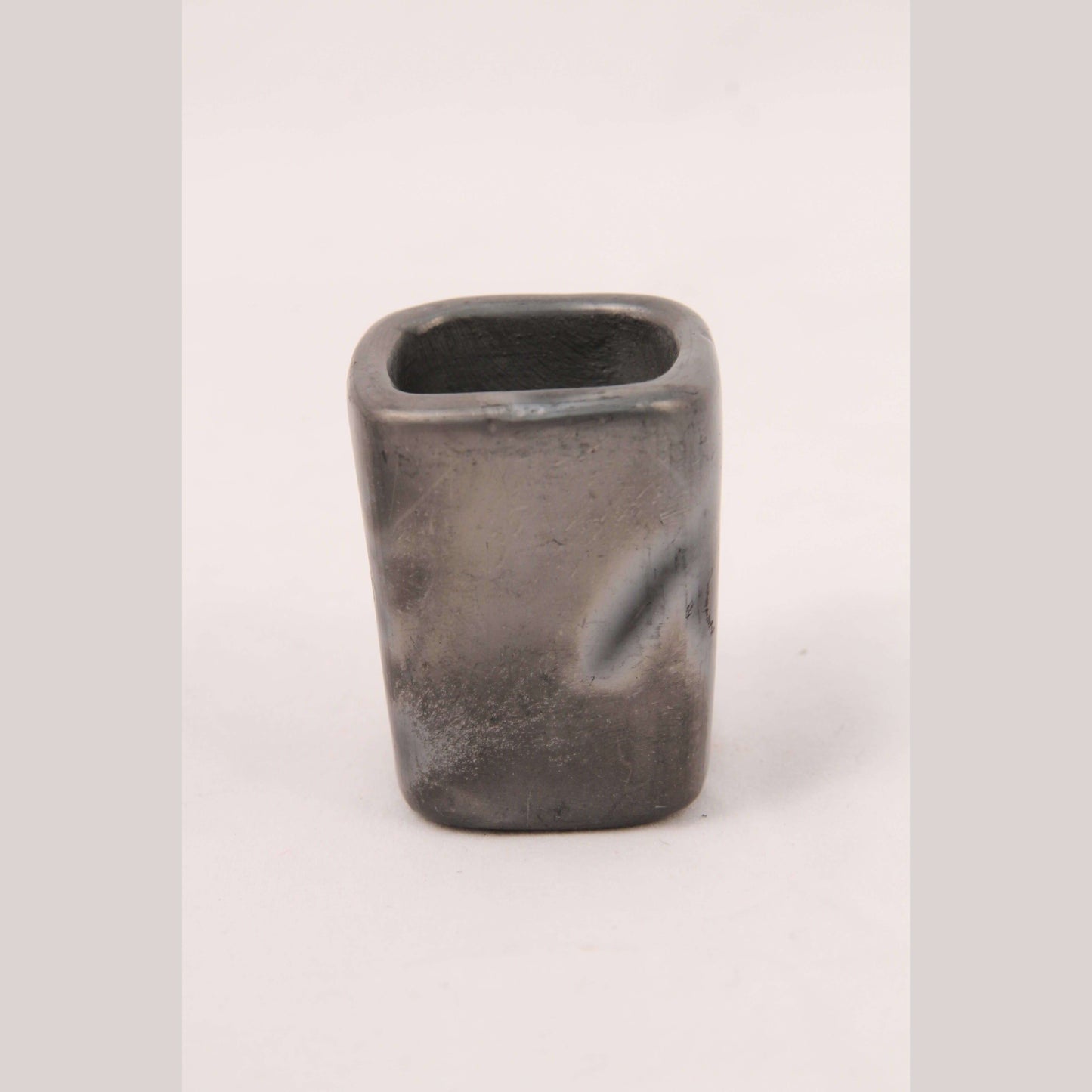 Mexican Black Clay/Pottey Ceramic Mescal/Tequila Shot Glasses Set of 4 Handmade