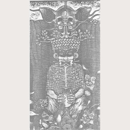X-Lg Woodcut Print/Xilografía Mexican Fine Art Master Artist The Spirit of Mescal