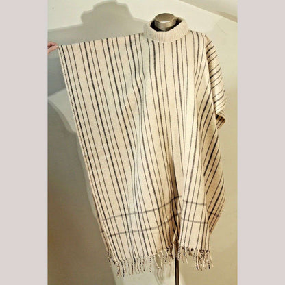 Vintage Mexican Wool Poncho/Serape Unisex Outerwear Ethnic Clothing