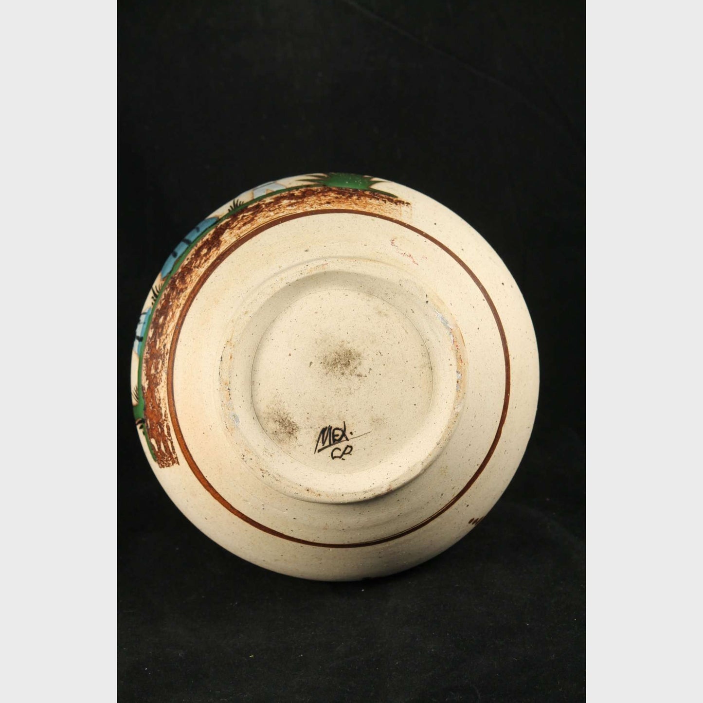 Ceramic Vase/Vessel Hand Thrown/Painted Mexican Folk Art Decorative Mom/Children
