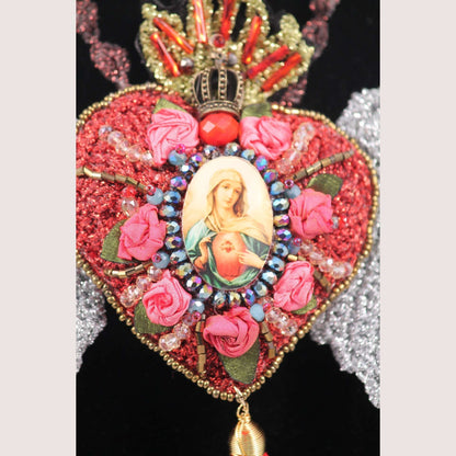 Hand Crafted Necklace Mexican Art Jewelry Mary Custom Made