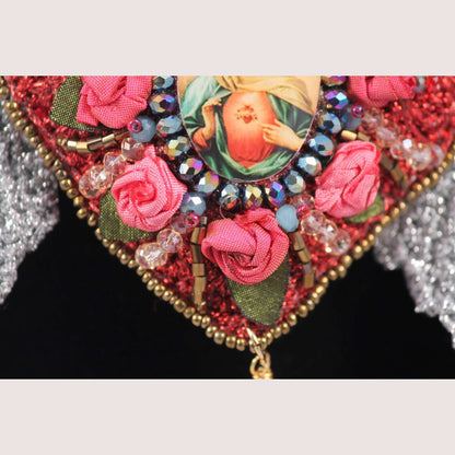 Hand Crafted Necklace Mexican Art Jewelry Mary Custom Made