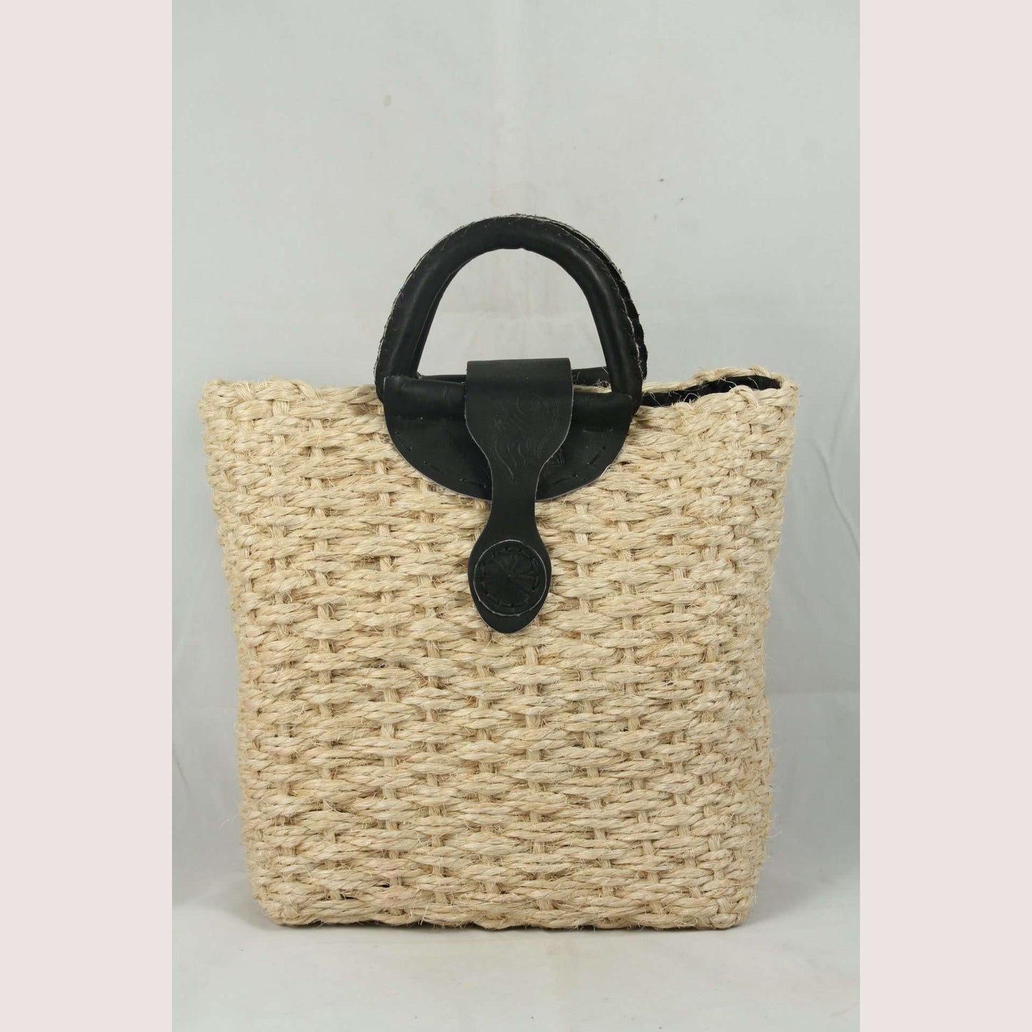 Purse/Bag/Tote Hand made Mexican Ixtle (cactus fiber) Lined Natural #4