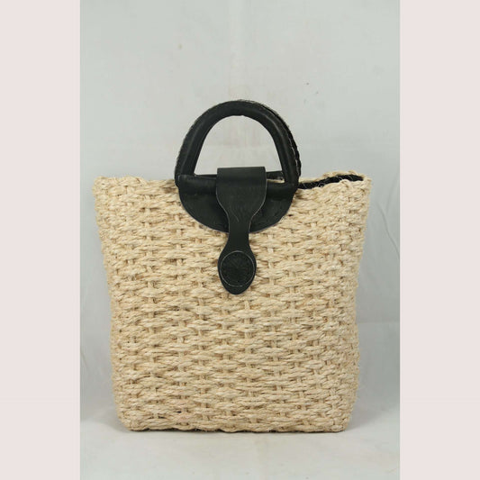 Purse/Bag/Tote Hand made Mexican Ixtle (cactus fiber) Lined Natural #4