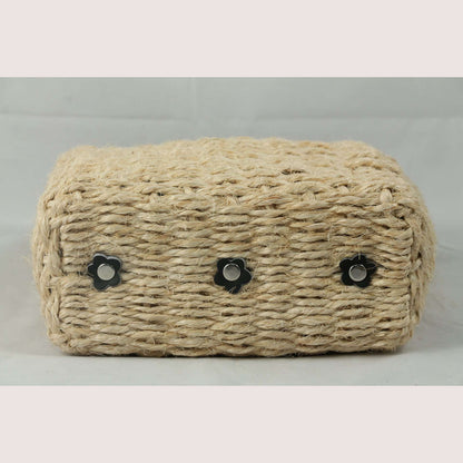 Purse/Bag/Tote Hand made Mexican Ixtle (cactus fiber) Lined Natural #4