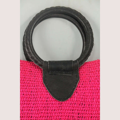 Purse/Bag/Tote Hand made Mexican Ixtle (cactus fiber) Pink